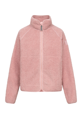 Kuschelby Damen Fleecejacke  - Coral Blush Rosa  - Teddy